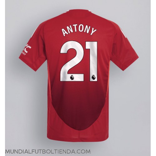 Camiseta Manchester United Antony #21 Primera Equipación Replica 2024-25 mangas cortas